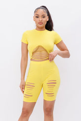 Distressed Short Set